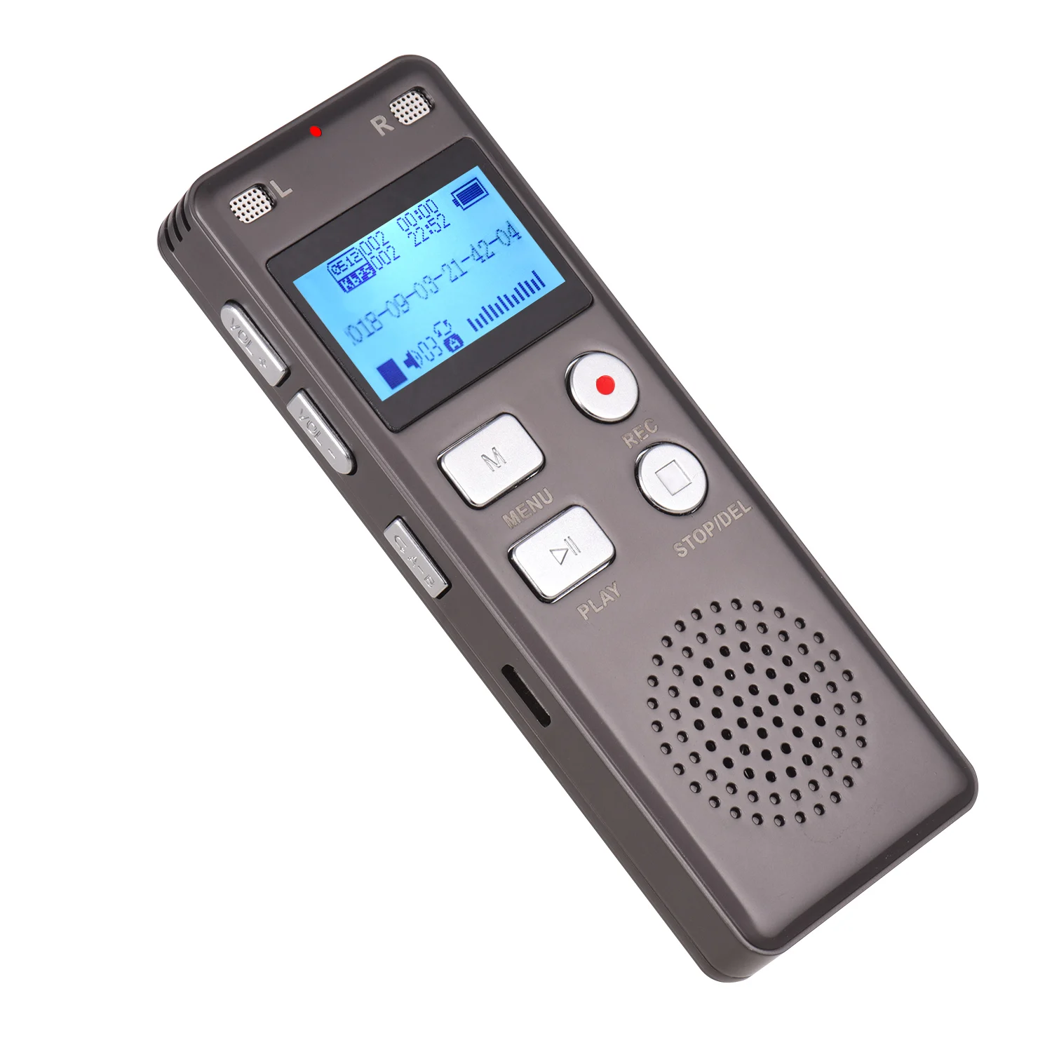 Цифровой диктофон MP3 музыкальный плеер голосовая поддержка запись монитор телефонная запись с громкоговорителем 8 Гб