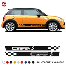 *#Best Price 2 Pcs Car Door Side Stripes Sticker Racing Stripes Body Decor Vinyl Decal For MINI Cooper S F56 2014-On One JCW Accessories *#Best Price 2 Pcs Car Door Side Stripes Sticker Racing Stripes Body Decor Vinyl Decal For MINI Cooper S F56 2014-On One JCW Accessories