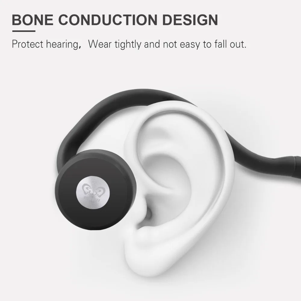 Bone Conduction Bluetooth Wireless headphones hearing aids Portable Sports headset mini Amplifier hearing aid for TV the elderly