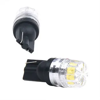 

2Pcs White 2 LED 5630 SMD T10 W5W Wedge Lens Light Car Vehicle Bulb Lamp DC 12V