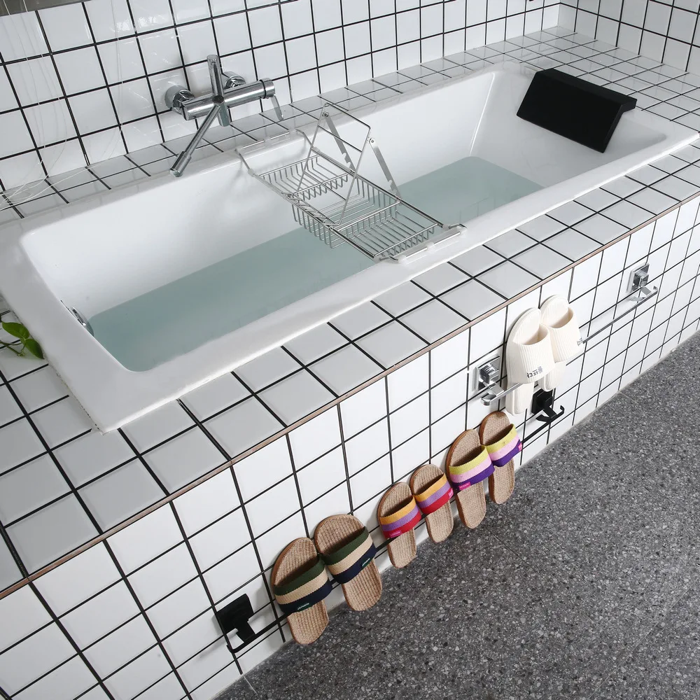 

304 bath reading rack bathroom red wine rack metal retractable stainless steel bathroom rack bathroom storage rack tub tray