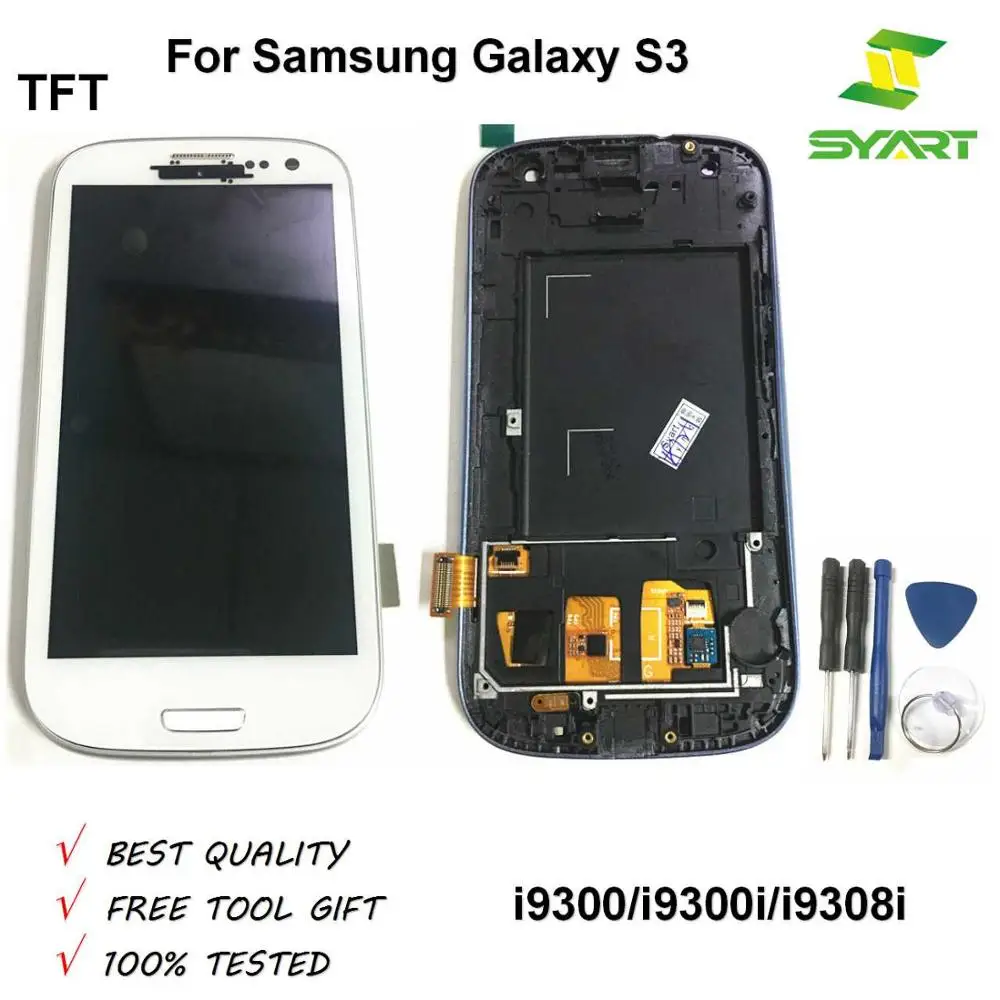 

4.8'' TFT Quality LCD Display LCD With Touch Screen Digitizer Assembly With Frame For Samsung Galaxy S3 i9300 i9300i i9308i