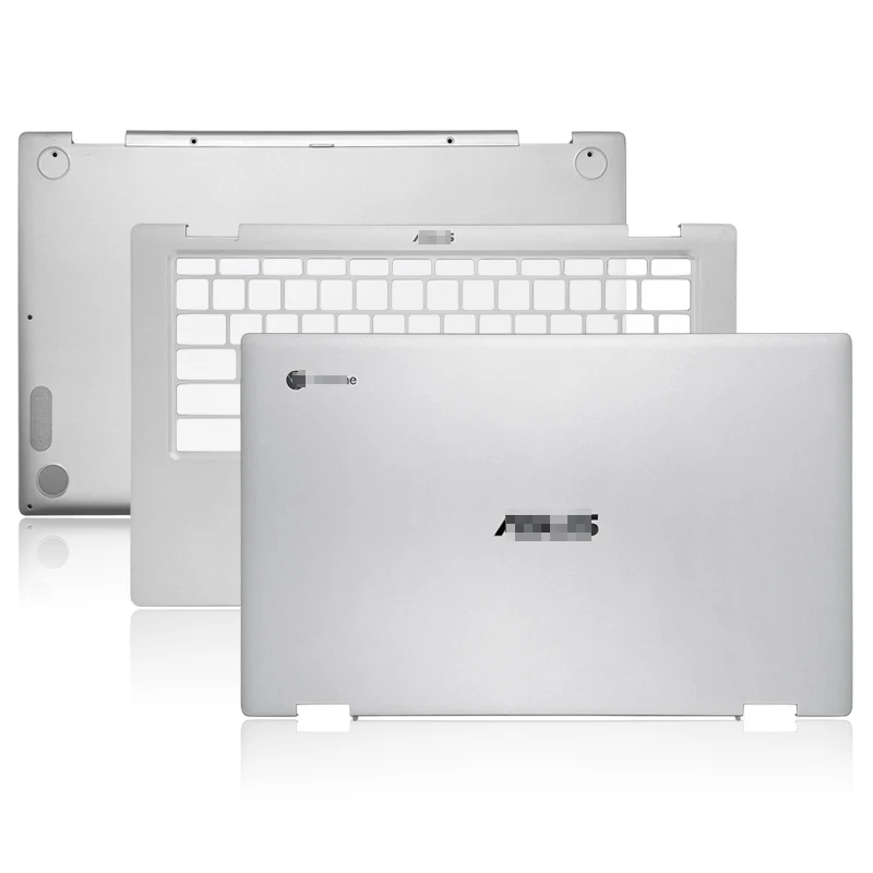 

Чехол для ноутбука ASUS Chromebook Flip C435TA C434TA-DS588T, задняя крышка с ЖК-дисплеем, Упор для рук, верхняя и нижняя крышка, серебристый чехол