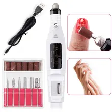 Профессиональная машинка для маникюра, электрическая дрель для ногтей, машинка для маникюра и педикюра, мощная электрическая ручка, инструмент для полировки ногтей