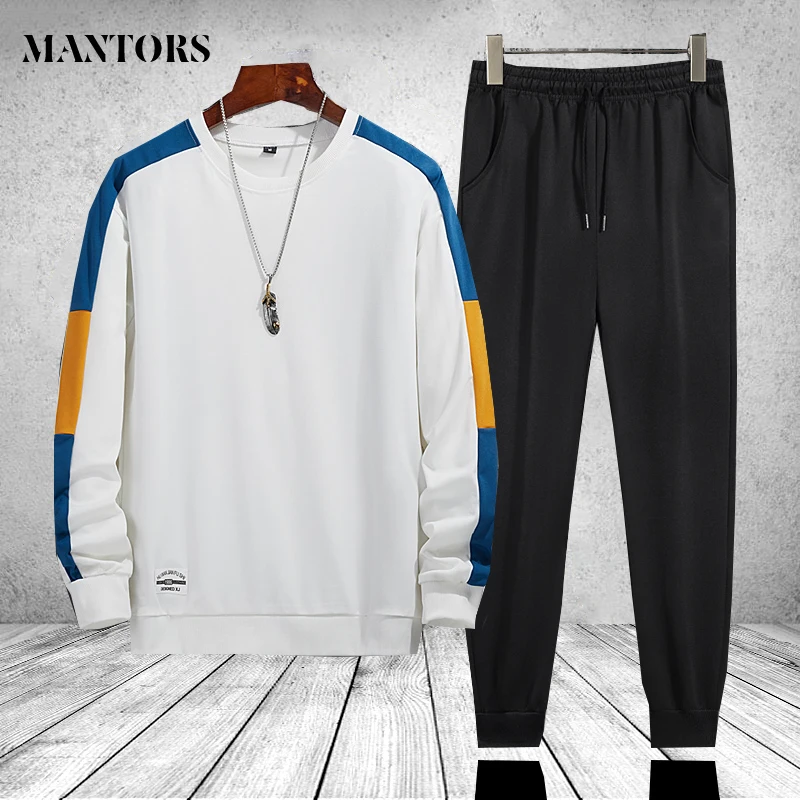 Tracksuit Male Hoodies Sportswear-Set Spring Mens Brand Men Pants Casual-Sets Two-Piece