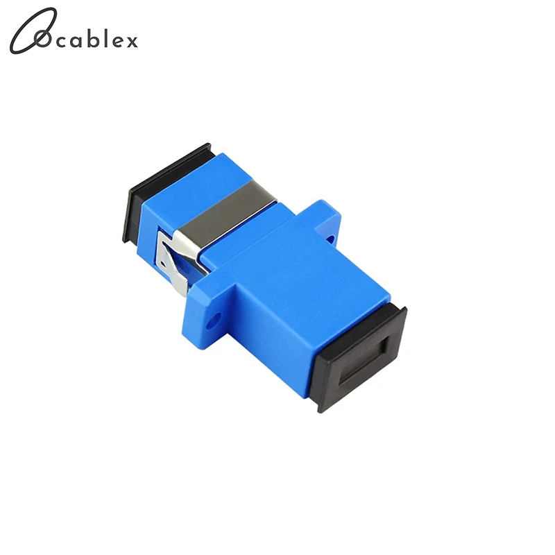 100pcs/lot SC/UPC Adaptor Fiber Optic Adapter Flange Fiber Coupler For Telecome network and Optic communication Equipment