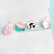 Европа и Америка кофейная чашка кошка Русалка кролик брошь Record мультфильм масло капля брошь сплав значок