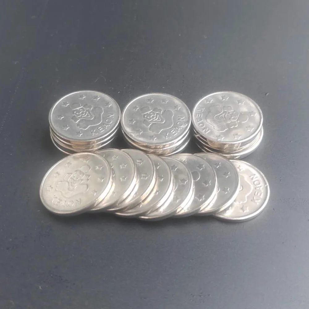 500pcs 24.2*1.85mm Stainless Steel Arcade Game Coin Clown Tokens Instead of currency for coin acceptor