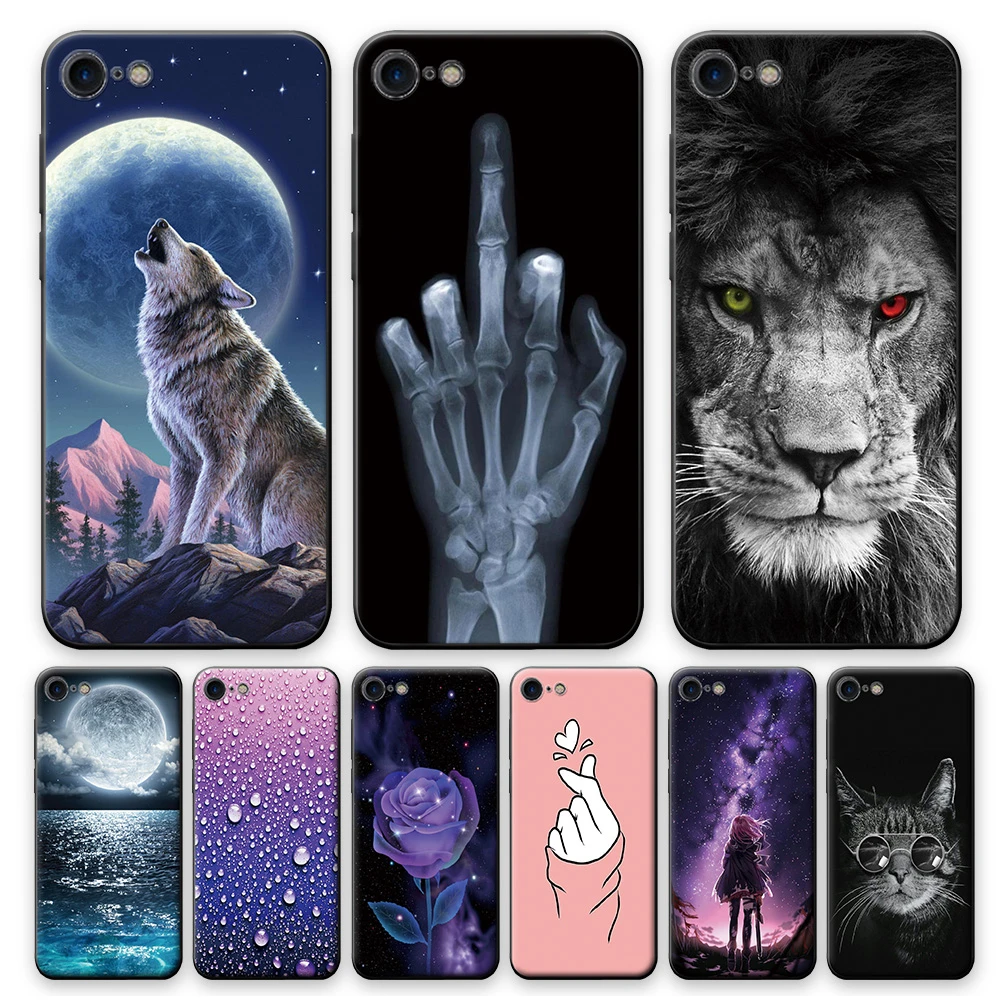 For iPhone SE 2020 Case Protective Back Cover For iPhone SE 2016 Cool Fashion Phone Fundas For iPhone SE Silicone Soft TPU Case cool iphone se cases
