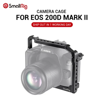 

SmallRig Camera Cage for Canon EOS 200D Mark II / 200D / EOS Rebel SL3 / EOS Rebel SL2/EOS 250D/ EOS Kiss X10 / EOS Kiss X9 2442