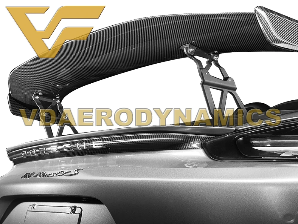 Подходит для 16-20 718 Porsche Cayman или Boxster из углеродного волокна Задняя Крышка багажника полоса