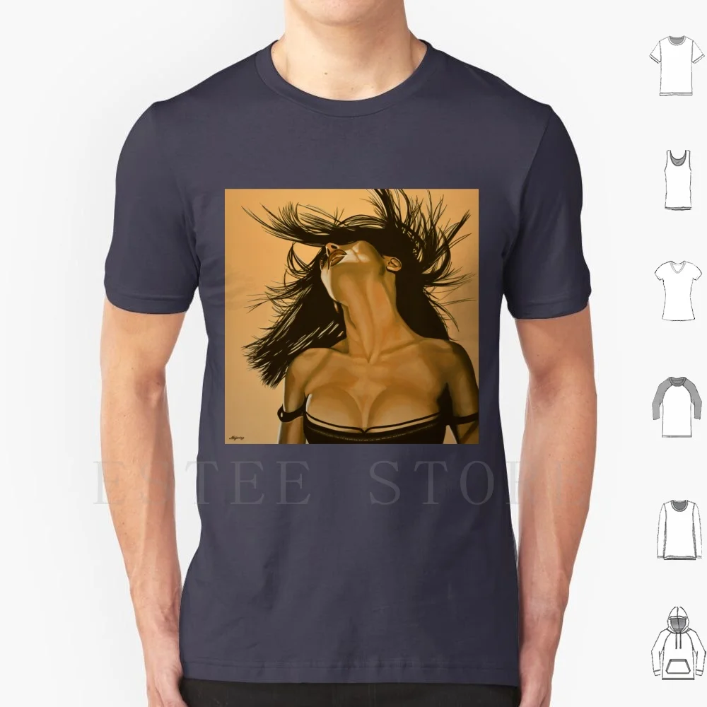 Salma Hayek Painting T Shirt Cotton Men Diy Print Salma Hayek Tale Of Tales Grown Ups 2 Puss In Boots Grown Ups Brank