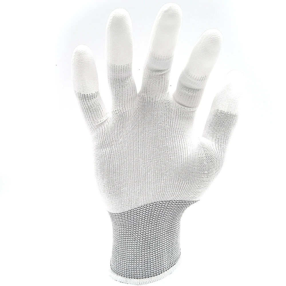 SAFETY-INXS EN388 полиэстер ПУ покрытием дышащие безопасные рабочие перчатки 13 калибр механика рабочие перчатки L