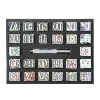

1set DIY Leather stamp tool Plastic stamping die Alphabet Letter Number Leather Tool Wax Seal Stamp Printinting tool