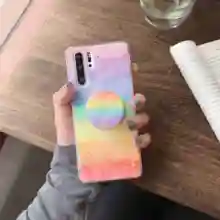 Para OPPO RX17 Neo ax7pro R15X K1 F11 A9S A9 K3 verdadero yo 3 X C2 A1K Reno Z Ranbow pintado brillante brillo volver Fundas Coque(China)