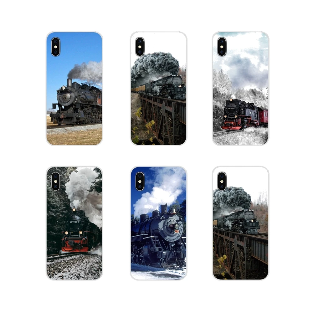 Аксессуары для телефона Чехлы паровые поезда Apple iPhone X XR XS 11 12Pro MAX 4S 5S 5C SE 2020 6S 7 8 Plus