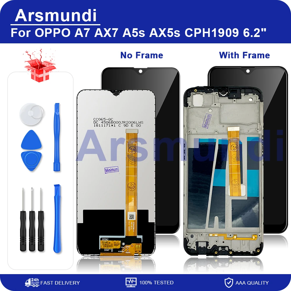 ЖК-дисплей 6 2 дюйма для OPPO A7/AX7 кодирующий преобразователь сенсорного экрана в
