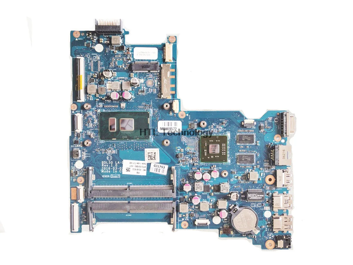 

FOR HP 250 G5 Laptop Motherboard 858580-601 858580-501 858580-001 BDL50 LA-D704P I5-6200U CPU R5M1-30 2GB GPU DDR4