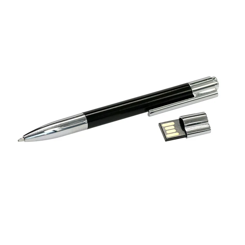 Совершенно новая металлическая шариковая ручка, USB 2,0, флеш-накопитель, ручка для студента, учителя, высокая скорость, 4 ГБ, 8 ГБ, 16 ГБ, 32 ГБ, 64 ГБ, 128 ГБ
