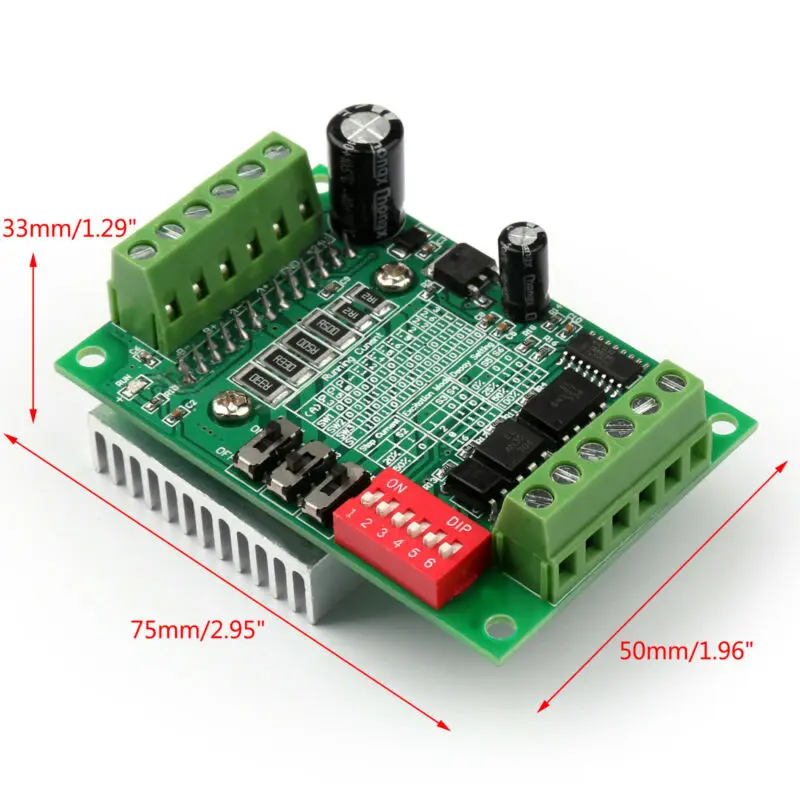 4 шт. шаговый двигатель TB6560AHQ Модуль Замена платы 75 мм x 50 мм x 33 мм