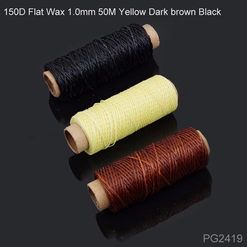 1mm Flat wax line 3 Различные кожаные наборы для поделок, вилки, дырокол, штамповка и биговка, инструменты для шитья кожи, инструменты для гравировки - Цвет: 1mm Flat wax line 3