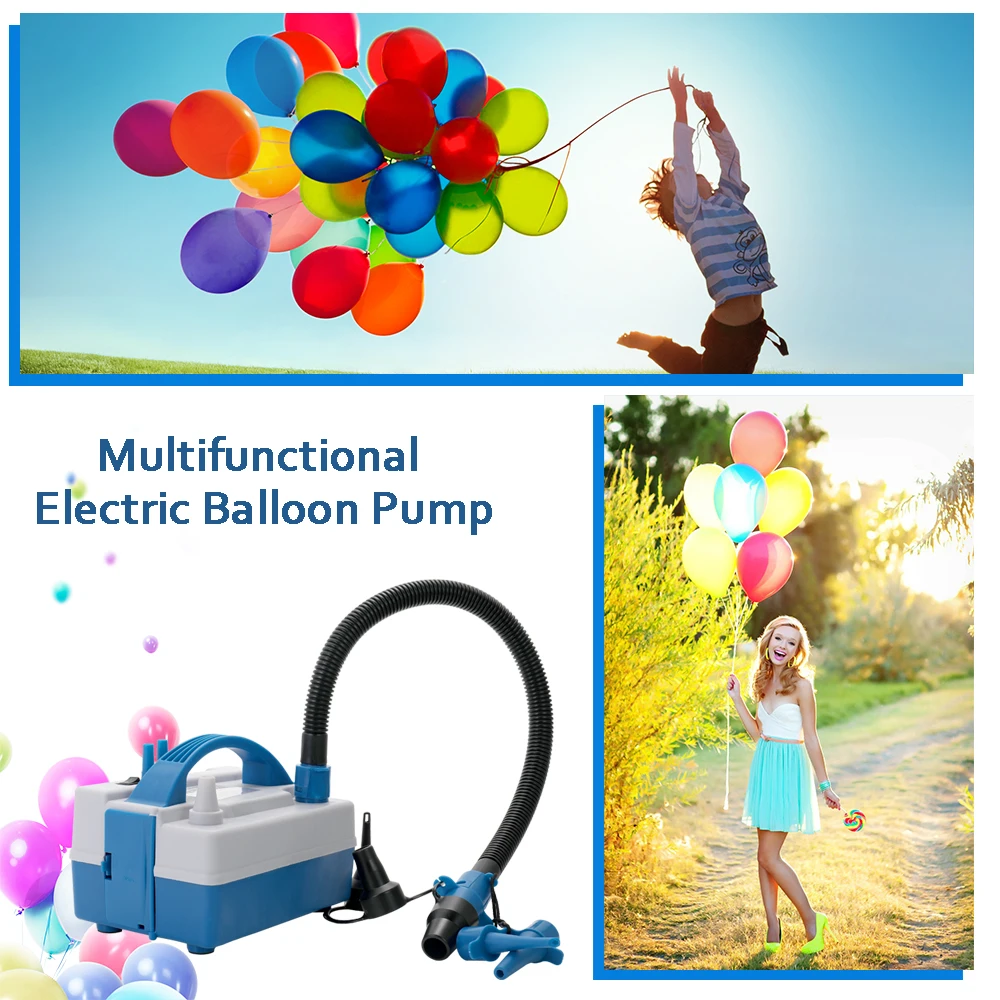 

Multifunctional Electric Balloon Pump High Power Two Nozzle Inflator Pump Suction Pump Fast Portable Inflatable Tool