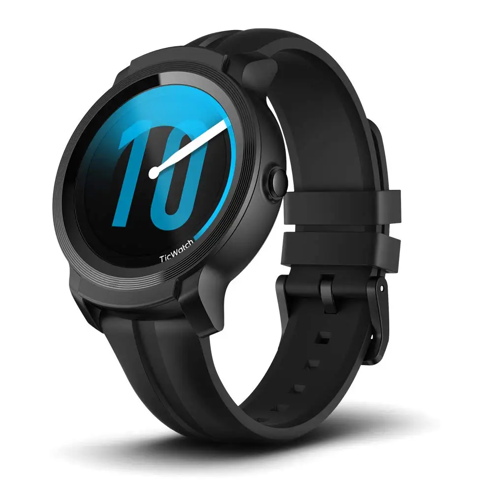 New Ticwatch E2 Ticwatch E2 Смарт часы gps часы Strava одежда OS от Google 5ATM водонепроницаемый 24ч монитор сердечного ритма умные часы для мужчин - Цвет: New Ticwatch E2
