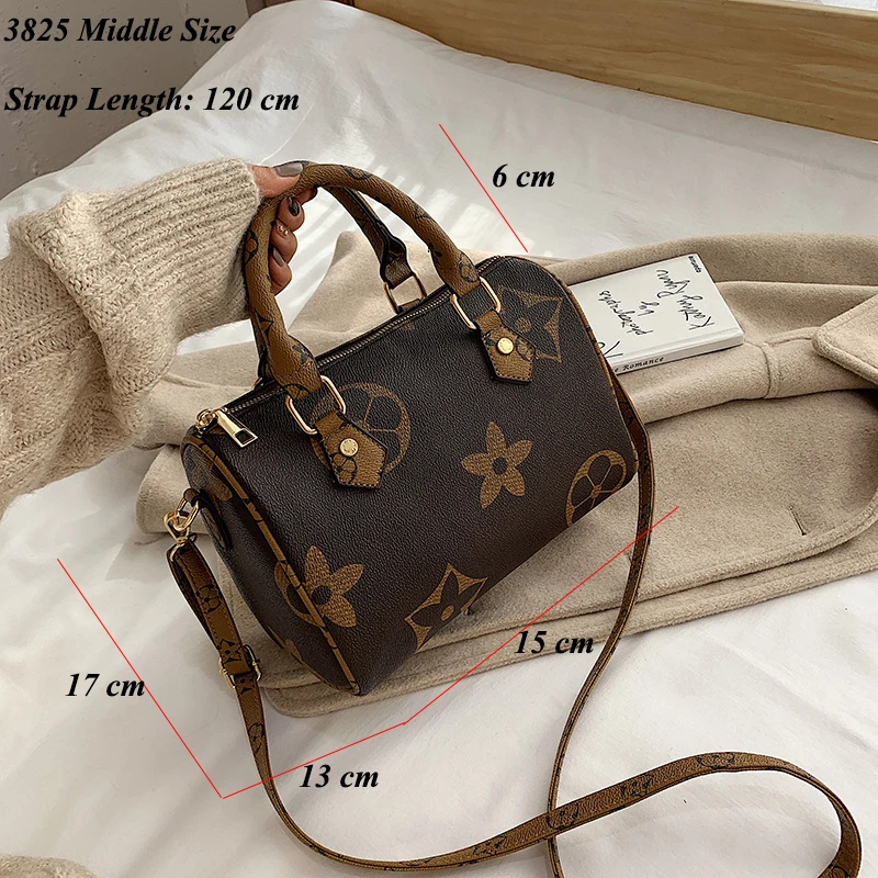 3825 Middle Brown Высококачественная большая сумка на плечо с цепочками, женские дорожные сумки, роскошные сумки, женские брендовые сумки, дизайнерские сумки с монограммой - Цвет: 3825 Middle Brown