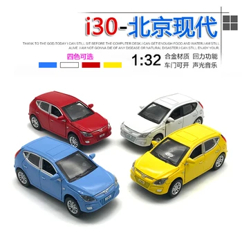 

1:32 high simulation Beijing Hyundai I30 alloy car model children pull back toy car for children gifts