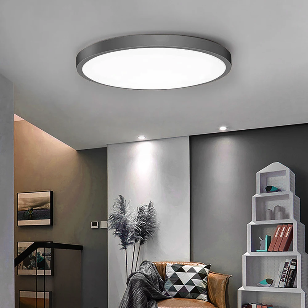 50W Modern LED Ceiling Light Waterproof Ultra-Thin Flush Mount Ceiling Bathroom Lighting Bedroom Living Room Hallway 2700K-6500K