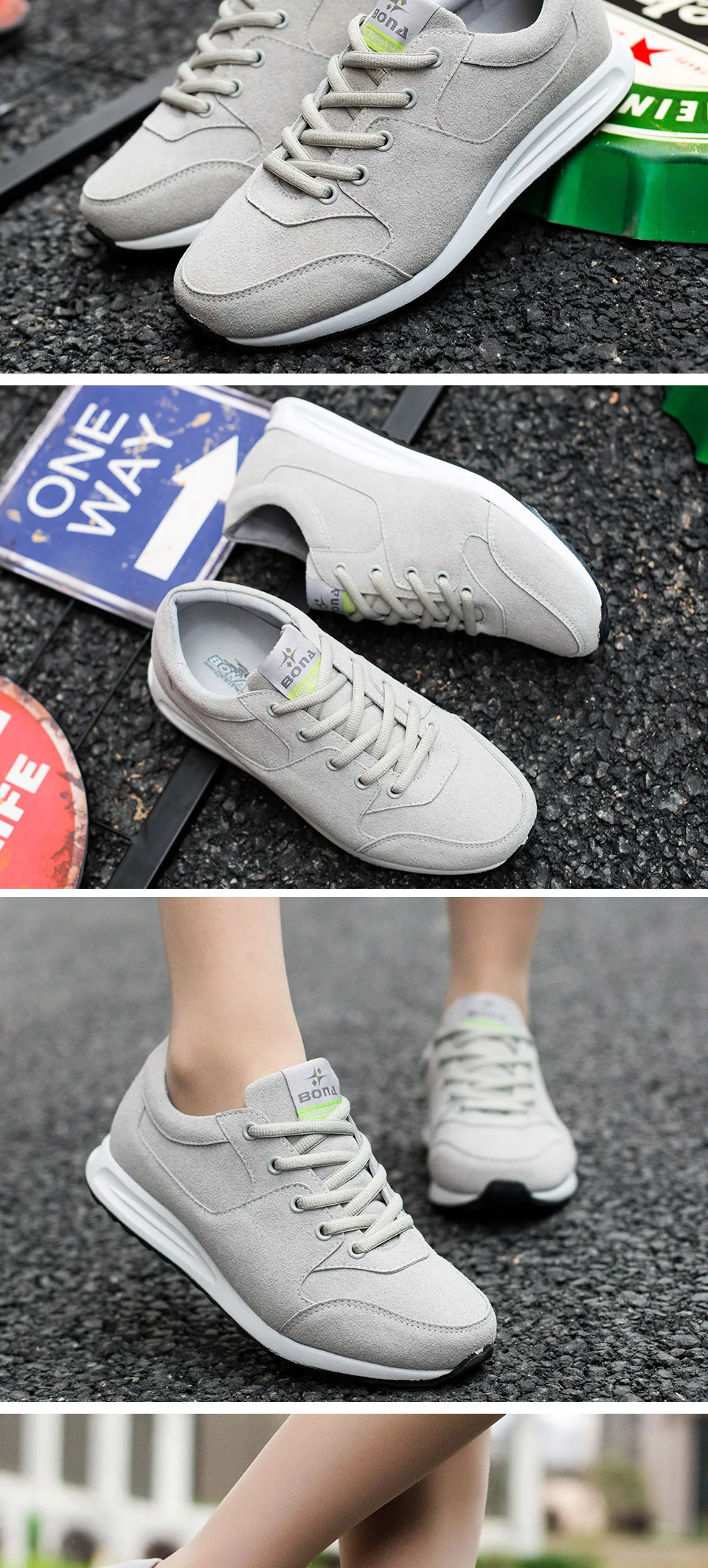 BONA/ стиль; трендовая женская обувь для бега в стиле ретро; прогулочная обувь для бега; кроссовки; удобная спортивная обувь;