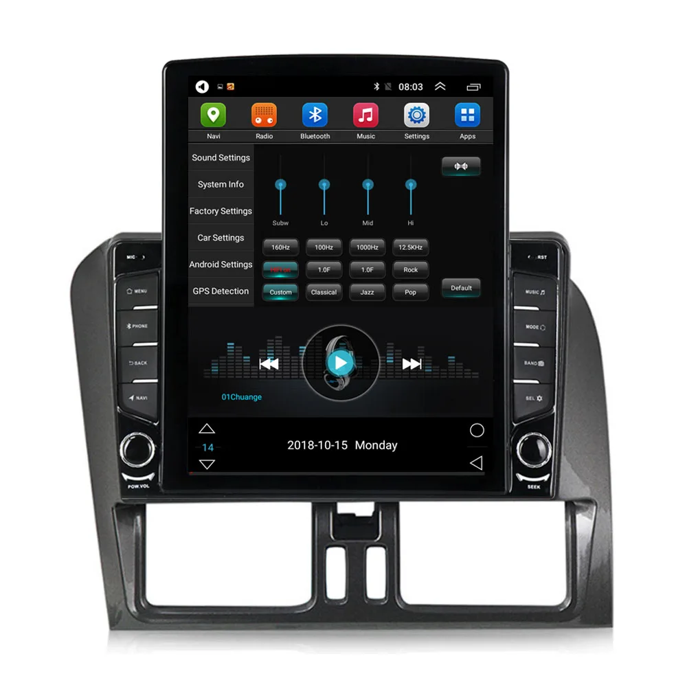 9 7 &quotAndroid 10 1 для Volvo XC60 2009 2010 2011 2012 Tesla тип автомобиля Радио Мультимедийный
