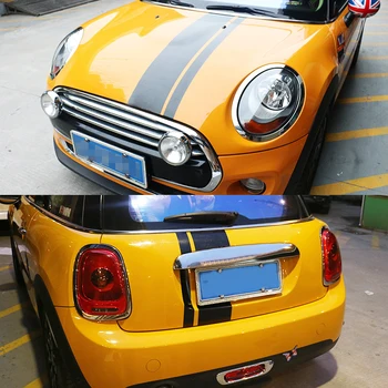 

Engine Hood Rear Trunk Cover Decoration Stipe Wrap Decals Car Body Stickers for Mini Cooper Countryman Clubman
