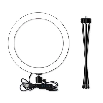 

LED Ring Light Photo Studio Camera Photography Studio Dimmable LED Ring Light with Stand Makeup Selfie Lighting Lamp Kit