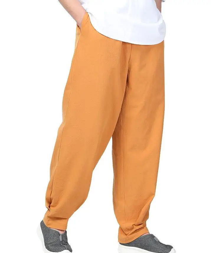 Unisex 5color Cotton Spring&Summer shaolin monk kung fu tai chi pants buddhist zen lay trousers martial arts bloomers