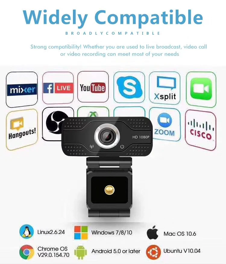 Hd 1080 5mp Webcam Mini Computer Pc Webcamera With Microphone Conference Camera Video Recording Conferencing Meeting Usb Web Surveillance Cameras Aliexpress