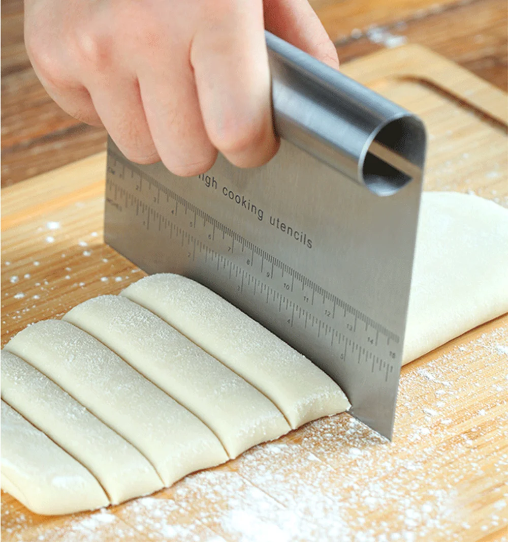 Кондитерские принадлежности Кухонный гаджет Кондитерские резаки лопатки резак со шкалой для теста пиццы скребок для помадной массы украшения торта резка кондитерского инструмента для выпечки