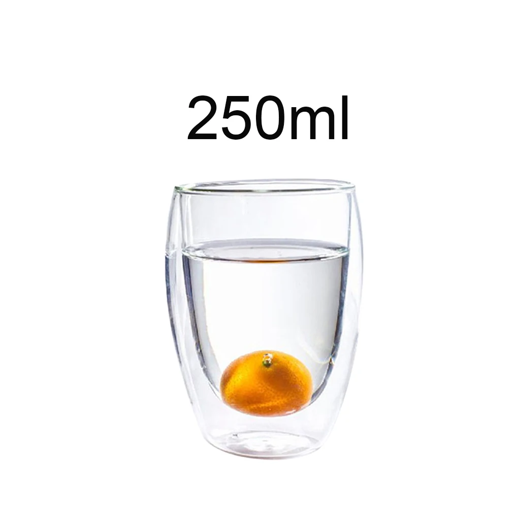 Double Layer Cup Glass Mug Transparent Simple Heat-resistant Wine Beer Coffee High Borosilicate Bottle