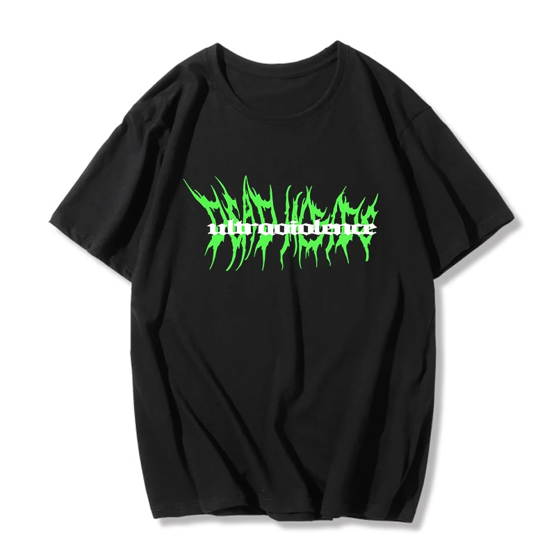 Punk Gothic T-shirts Loose Streetwear Harajuku Letter Print top Summer new hip-hop Fashion Female Tshirt Casual Aesthetic