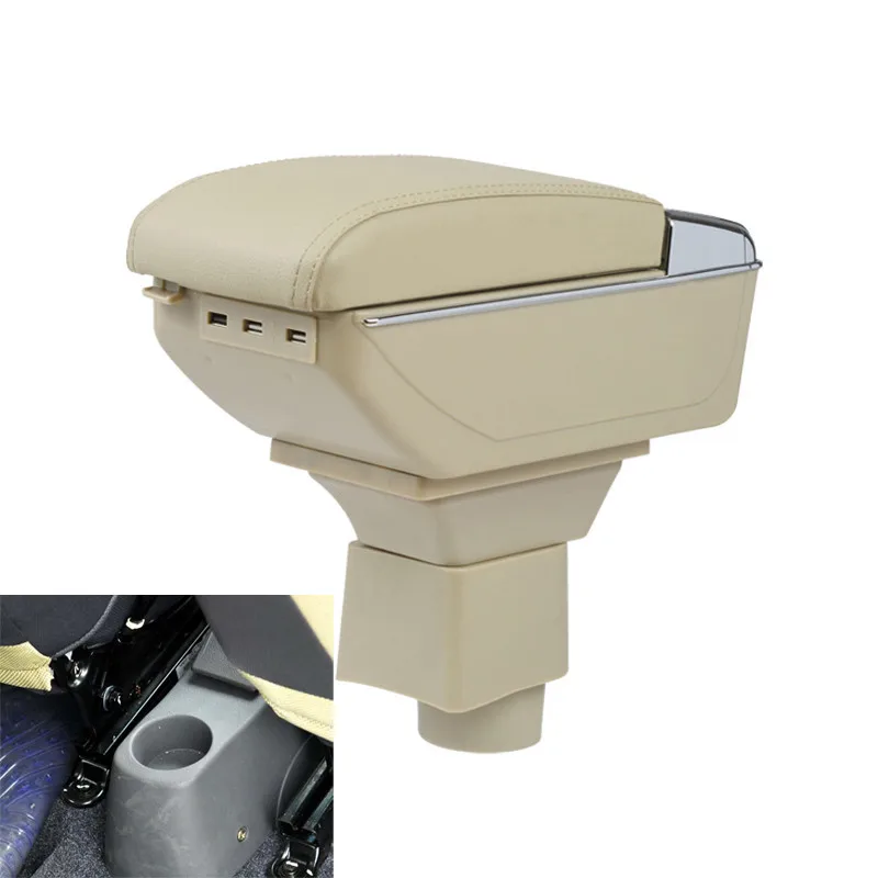 Biggest Space+Luxury+USB Car armrest box central Storage content with cup holder USB Fit For Chery A1 A3 2007-2011 | Автомобили и