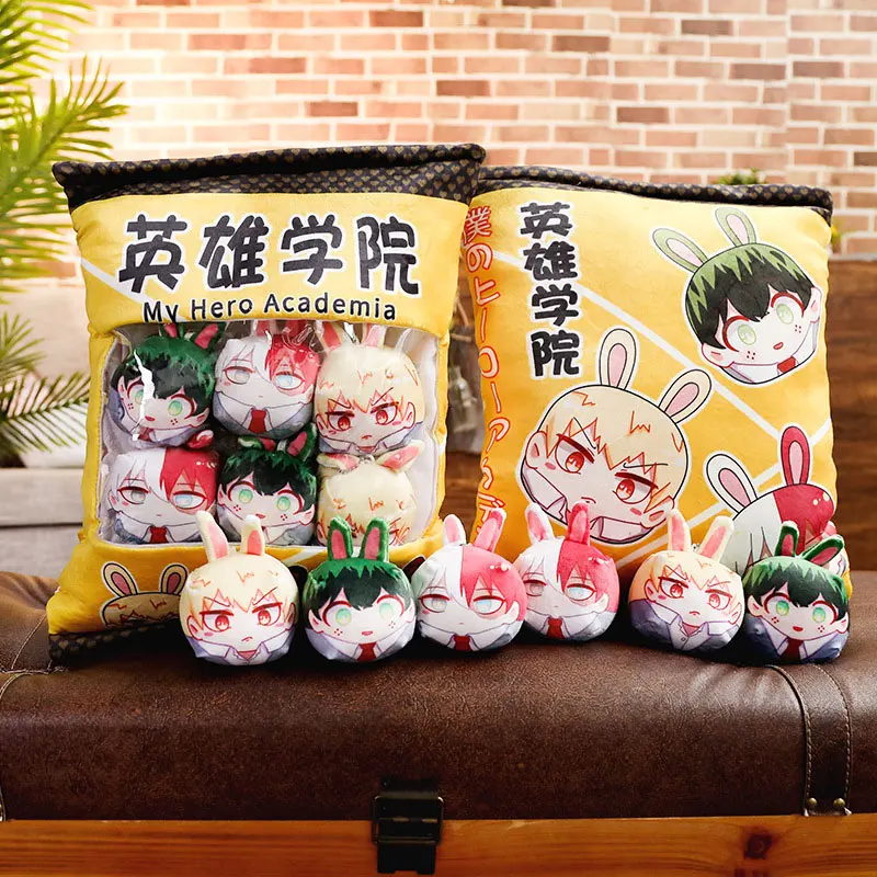 Kawaii a Bag Boku no My Hero Академия плюшевая подушка с шариками закуска игрушка мягкая