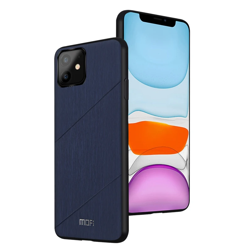 Для iphone 11 чехол 6," MOFI жесткий задняя крышка стиль 5,8" 11 pro чехол для телефона capas для iphone 11 Max чехол 6," скраб feel - Цвет: blue