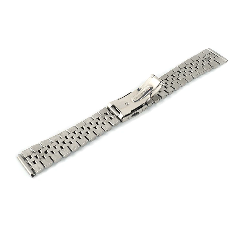 316L Stainless steel 18mm 20mm Brush Polish solid Stainless Steel jubilee Watch Strap band flat end for all watches