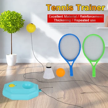 

Self-Study Tennis Rebound Player with Trainer Baseboard Tennis kids toy Tennis Ball Machine with A Rope Sport Practice Equipment