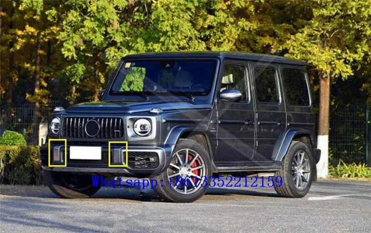 G class w464 G63 G500 eurocar style front bumper rear bumper cover for G wagon w463A G500 G63 dry carbon fiber bumper cover (15)