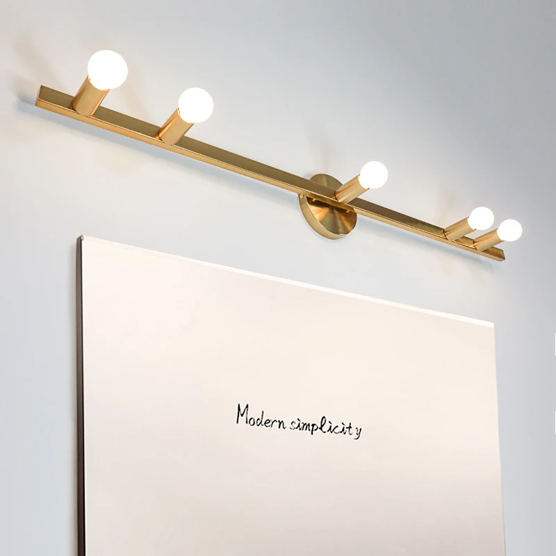 

New Design LED Mirror light Gold led Bulb Lighting Make up lamp Bathroom lighting wall mounted Home decoration