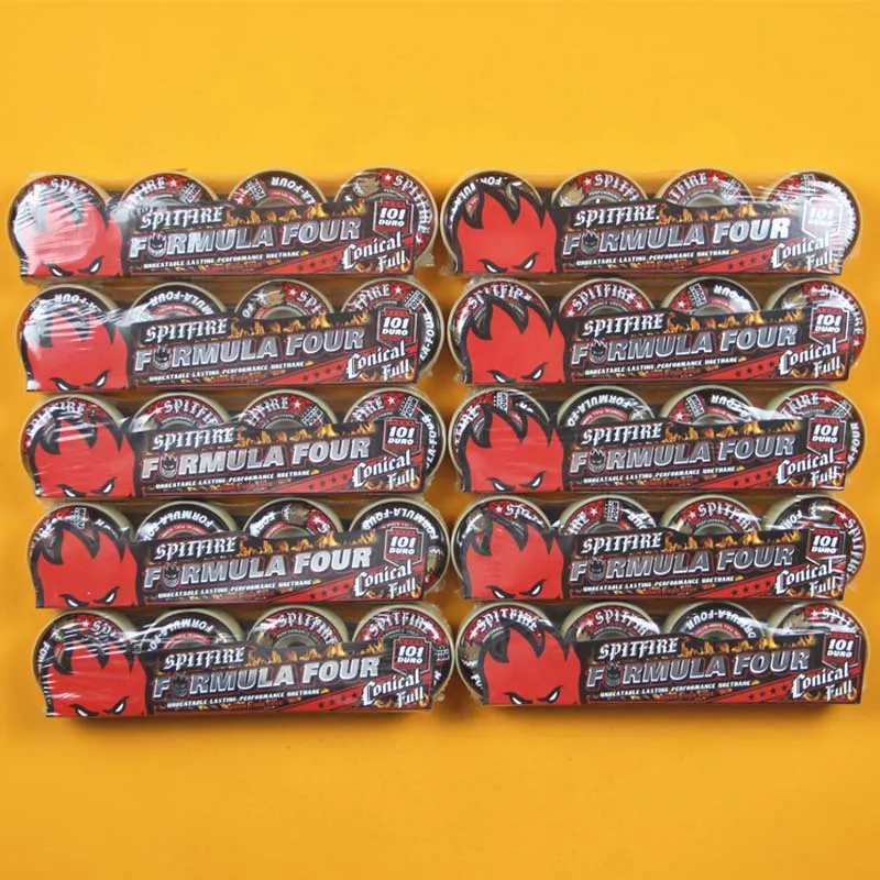 Original Spitfire F4 Wheels Professional Action Skateboard  Wheel With High Hardness And Elasticity101DU53MM 4pcs/Set