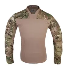 Emersongear Mens Tactical T-shirts Official Lightweight Combat Tees Multicam Army Sports Jersey Long Sleeved Tops