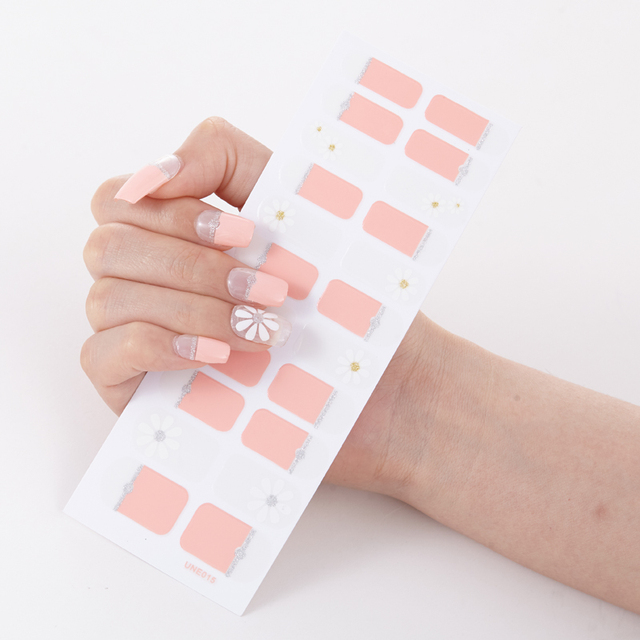 Tips/Sheet Pure Solid Color Minimalist Design Fashion Nail Stickers Self Adhesive Nail Sticker Nail Decoration Nail Strips