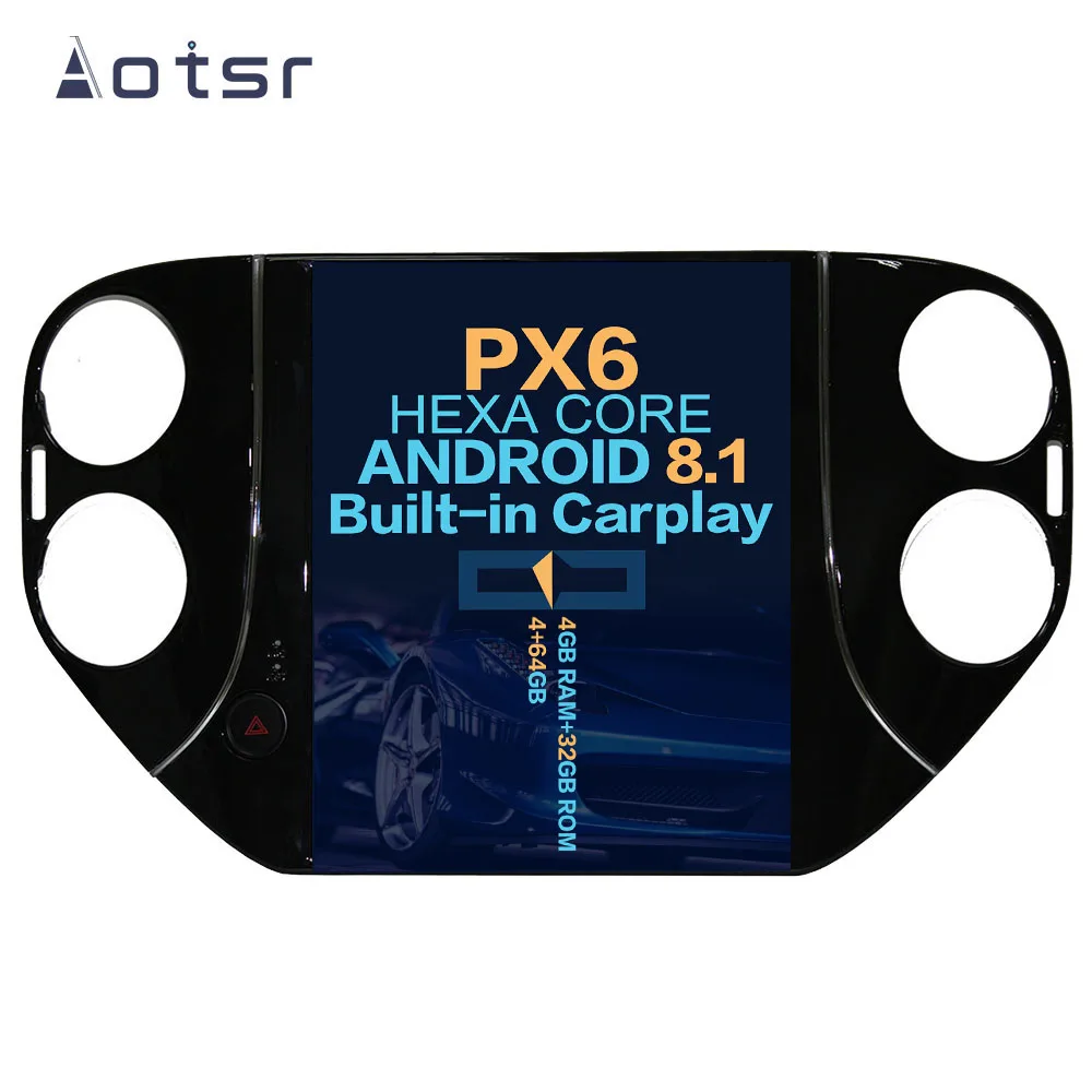 Автомобильный мультимедийный DVD плеер Aotsr Tesla с вертикальным экраном 10 4 дюйма Android